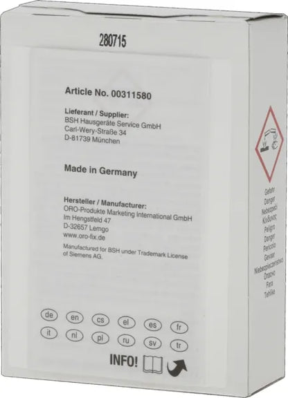 00311580 Čistič do myčky nádobí Bosch | Siemens