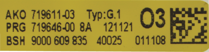 00643257 Řídící modul Bosch | Siemens