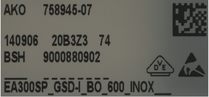 00747918 Panel Bosch | Siemens