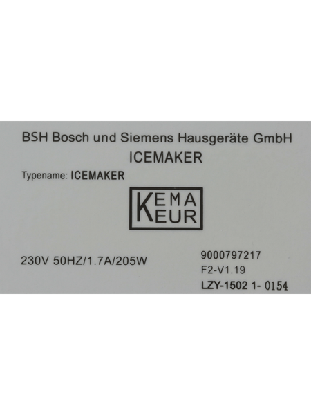 00748479 Výrobník ledu do lednice Bosch | Siemens