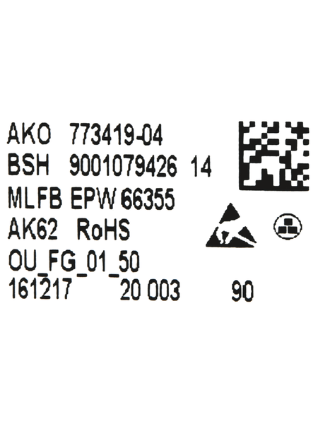 10005952 Ovládací modul naprogramovaný Bosch | Siemens