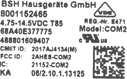 10013839 Connectivity modul Bosch | Siemens