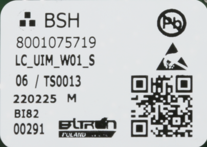 10021320 Ovládací modul naprogramovaný Bosch | Siemens