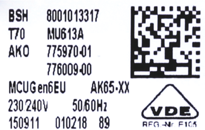 11011038 Modul výkonu/invertoru nenaprogamován Bosch | Siemens