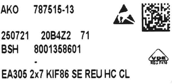 11047923 Programátor Bosch | Siemens