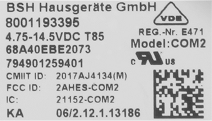 12018850 Connectivity modul Bosch | Siemens