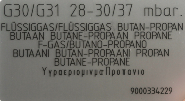 12050540 Sada trysiek - skvapalnený plyn