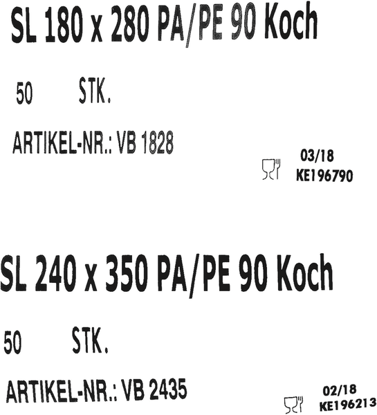 17001184 Polyetylénové vrecko