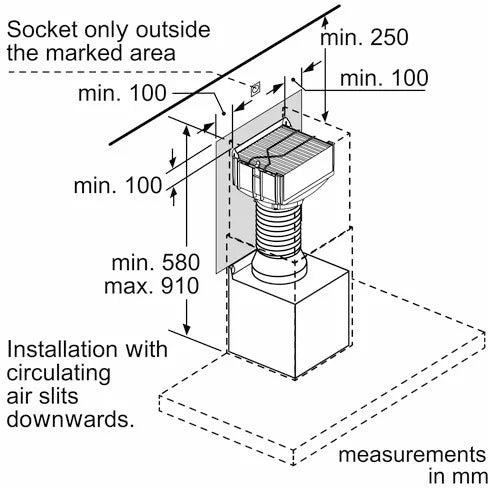 17004060 Cirkulační sada do odsavače par Bosch | Siemens