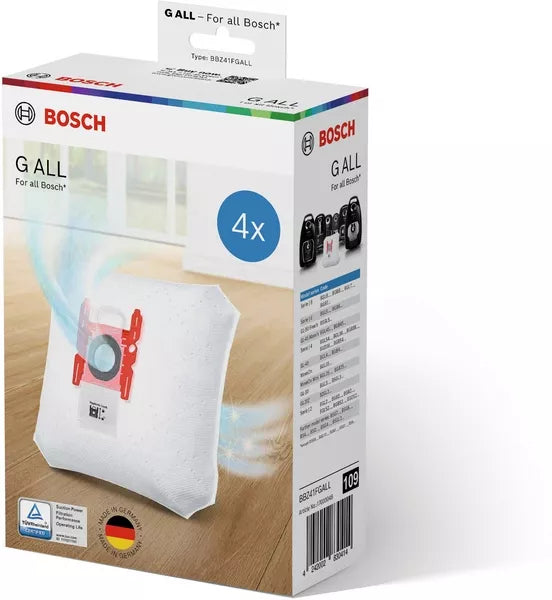 17003048 Sáčky do vysavače 4ks Bosch | Siemens BBZ41FGALL